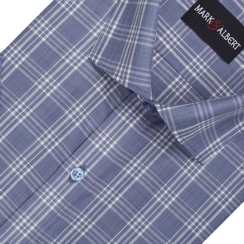 Image of Mark & Albert Men's Half Sleeves Regular Shirt