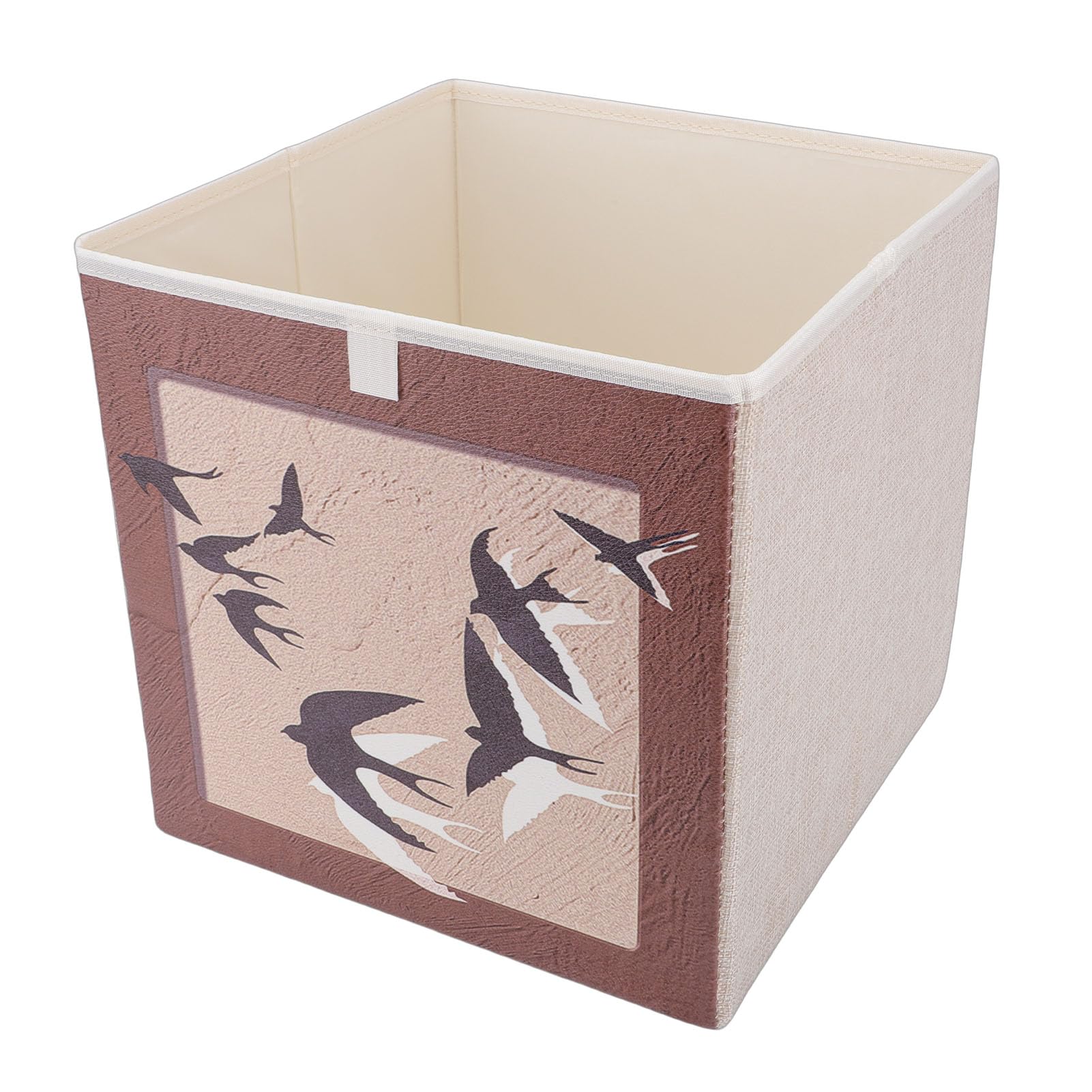 Boîte de rangement tissu vintage pliable 30x30cm pour dressing