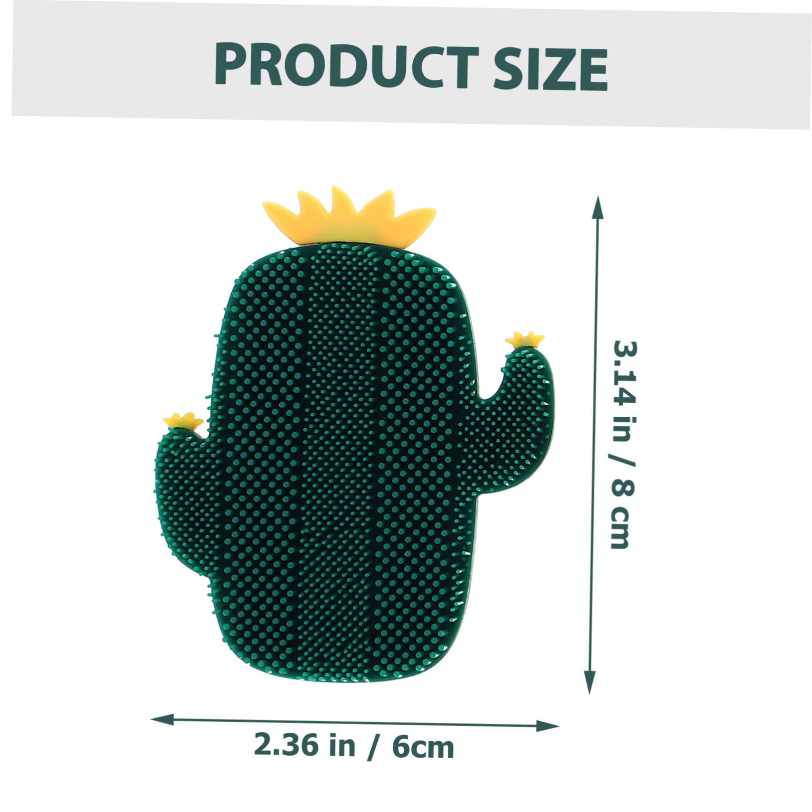 GALPADA Silicone Facial Brush Cactus Design Face Cleaner Makeup Remover Travel-Friendly