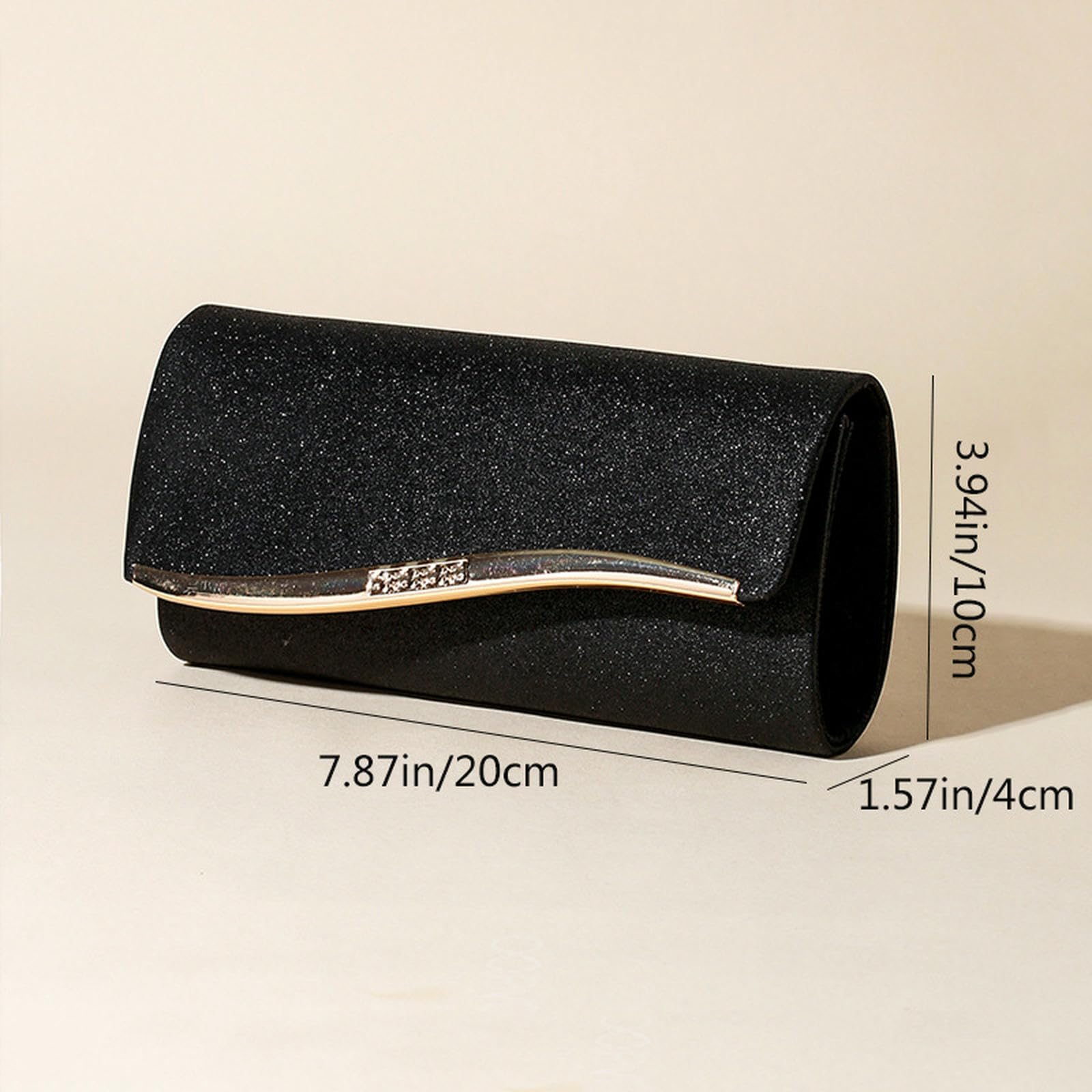 Damska torebka z uszami torebka wieczorowa brokat materiał High-end nisza Crossbody torba