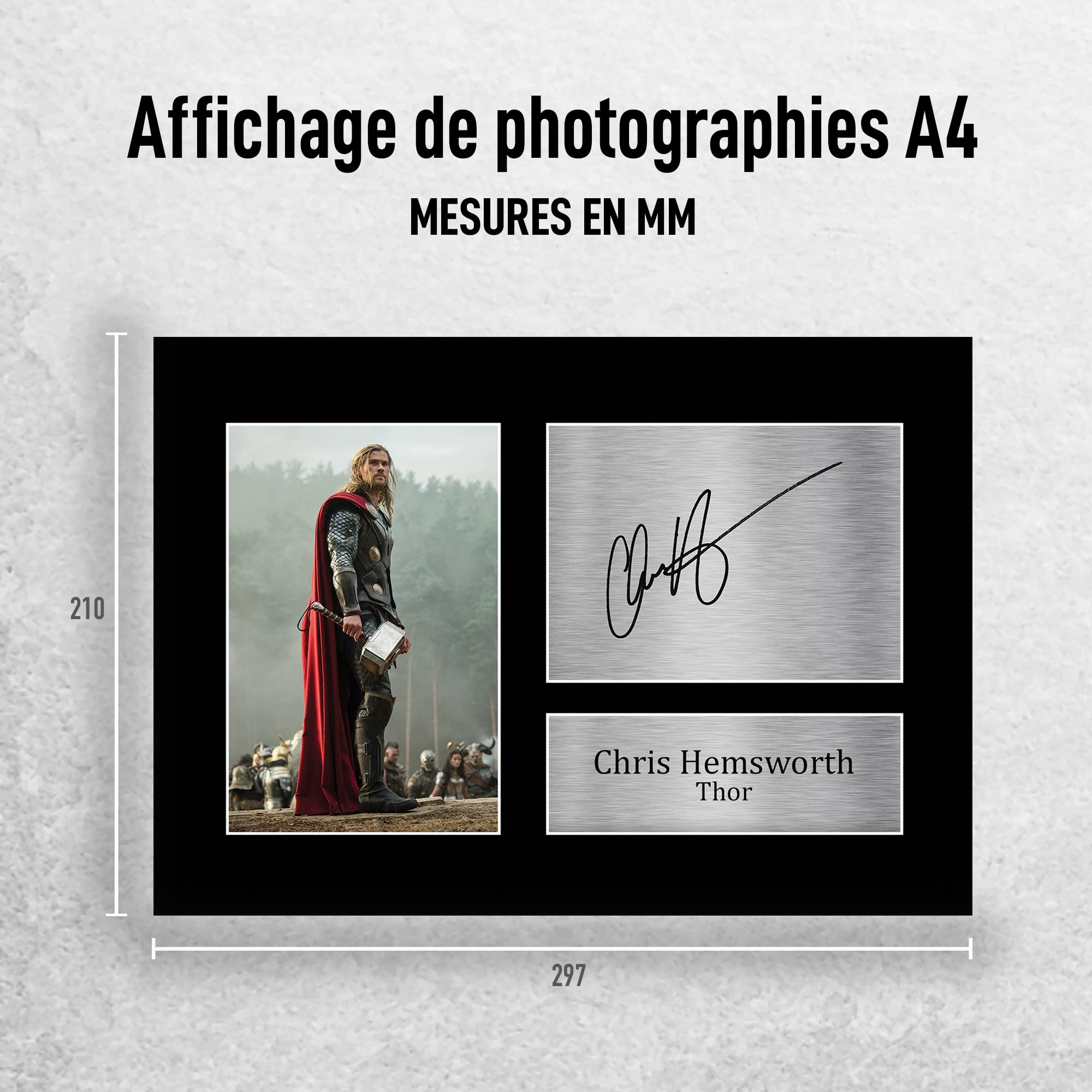 HWC Trading FR A4 Dave Bautista Guardians of the Galaxy Drax Cadeaux Imprimé Signé Autographe Photo pour les fans de cinéma - A4 Encadré