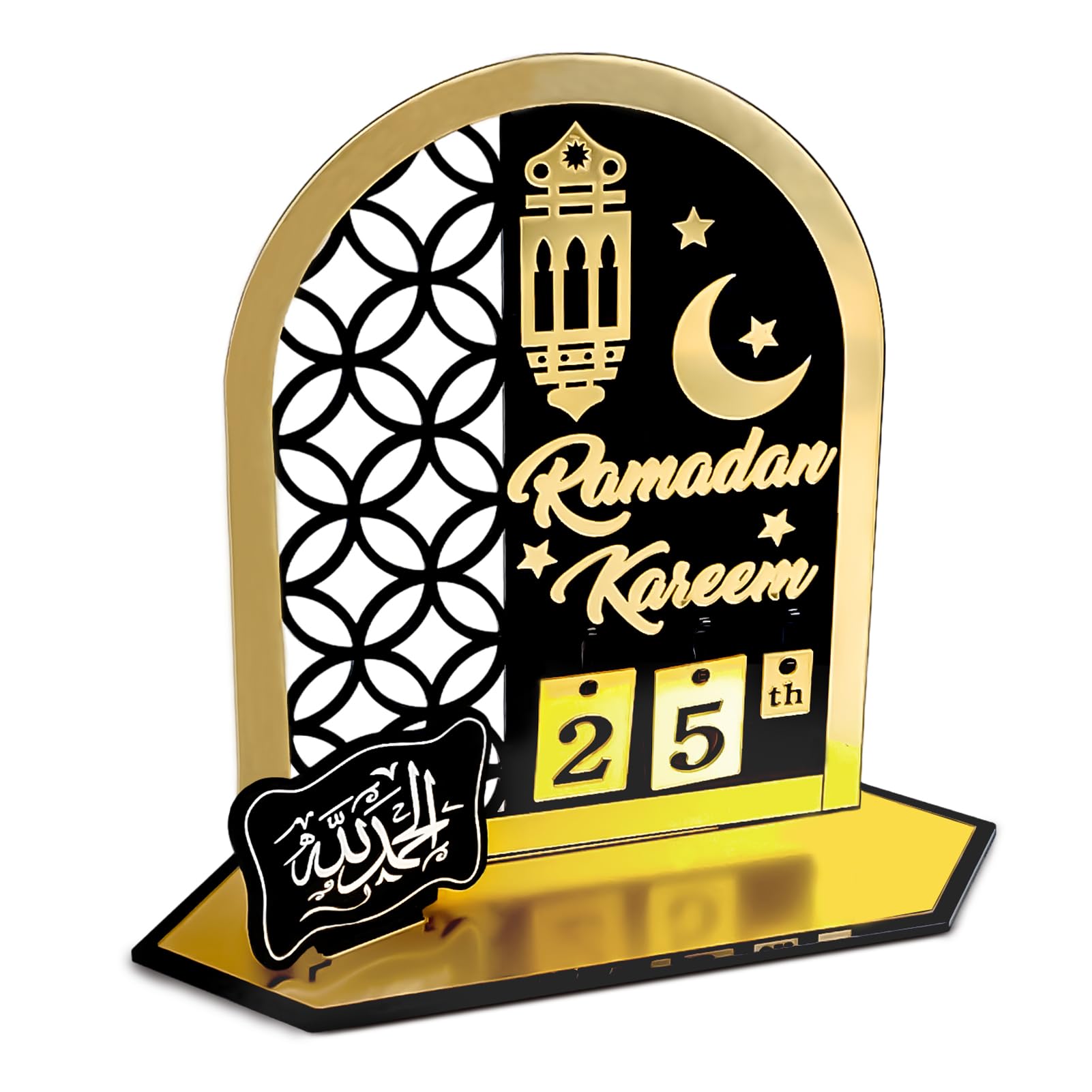Calendario Ramadán Decoración Acrílico Cuenta Regresiva DIY