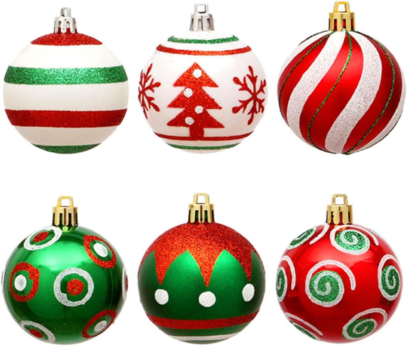 Christmas Tree Ornaments, 30Pcs Christmas Balls Ornaments