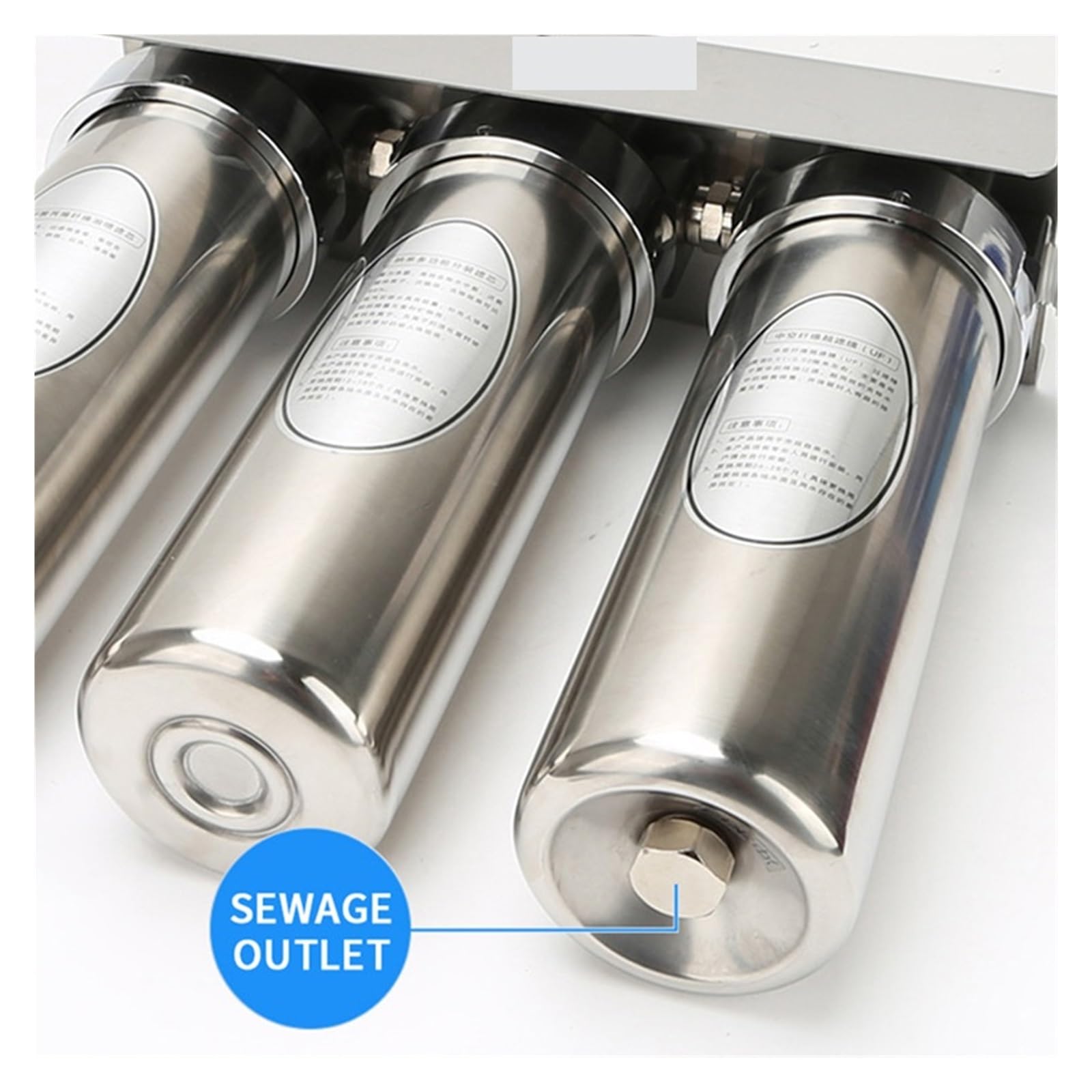 Filtre Osmose Inverse, Stérilisateur UV purificateur d'eau en 4 étapes, filtre à eau sous évier de cuisine for système de Filtration d'eau potable domestique