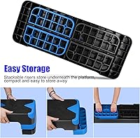 Vista 4 de Entrenador de plataforma escalonado aeróbico de entrenamiento de ejercicio ajustable