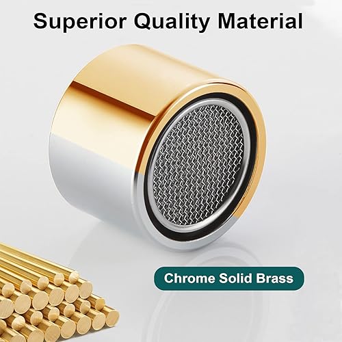 Vista 11 de Extensor de grifo giratorio de 360°, aireador de grifo hembra de latón macizo cromado, aireador de fregadero de cocina y filtro de fregadero