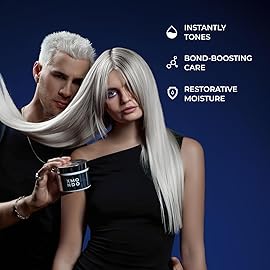 XMONDO Supernova Blonde Toning Reparative Mask - Tones, Repairs, & Hydrates, Vegan with Jojoba Oil, 7.95 oz