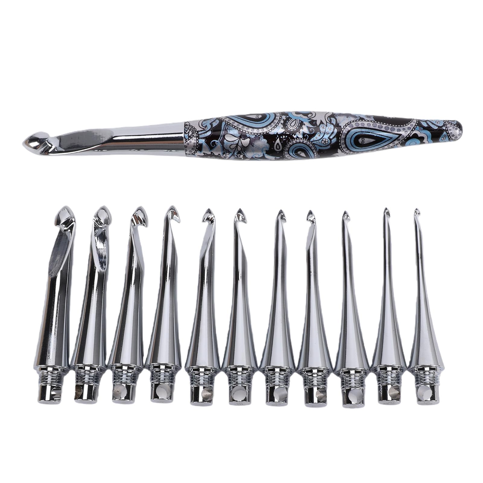 Vroomoto Zestaw Wymiennych Szydełek, 12 Rozmiarów 3,0 Mm–10,0 Mm