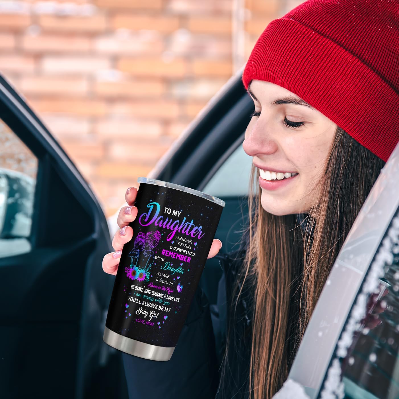 Daughter Gifts From Mom, Daughter Gift Tumbler 20oz, Gifts For Daughters From Mother, Daughters Graduation Christmas Birthday Gift From Mom - Image 7