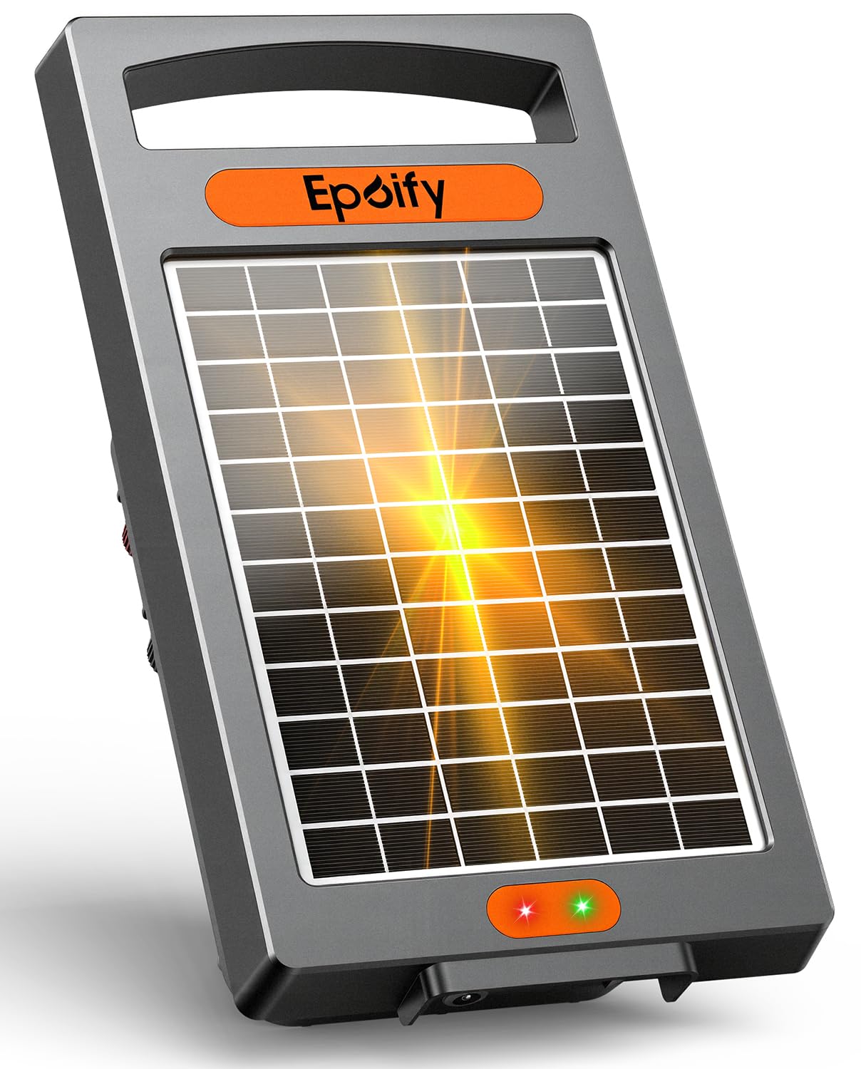 Epoify 24-Hour Solar Electric Fence Charger, 0.15J, 10-Mile for Livestock