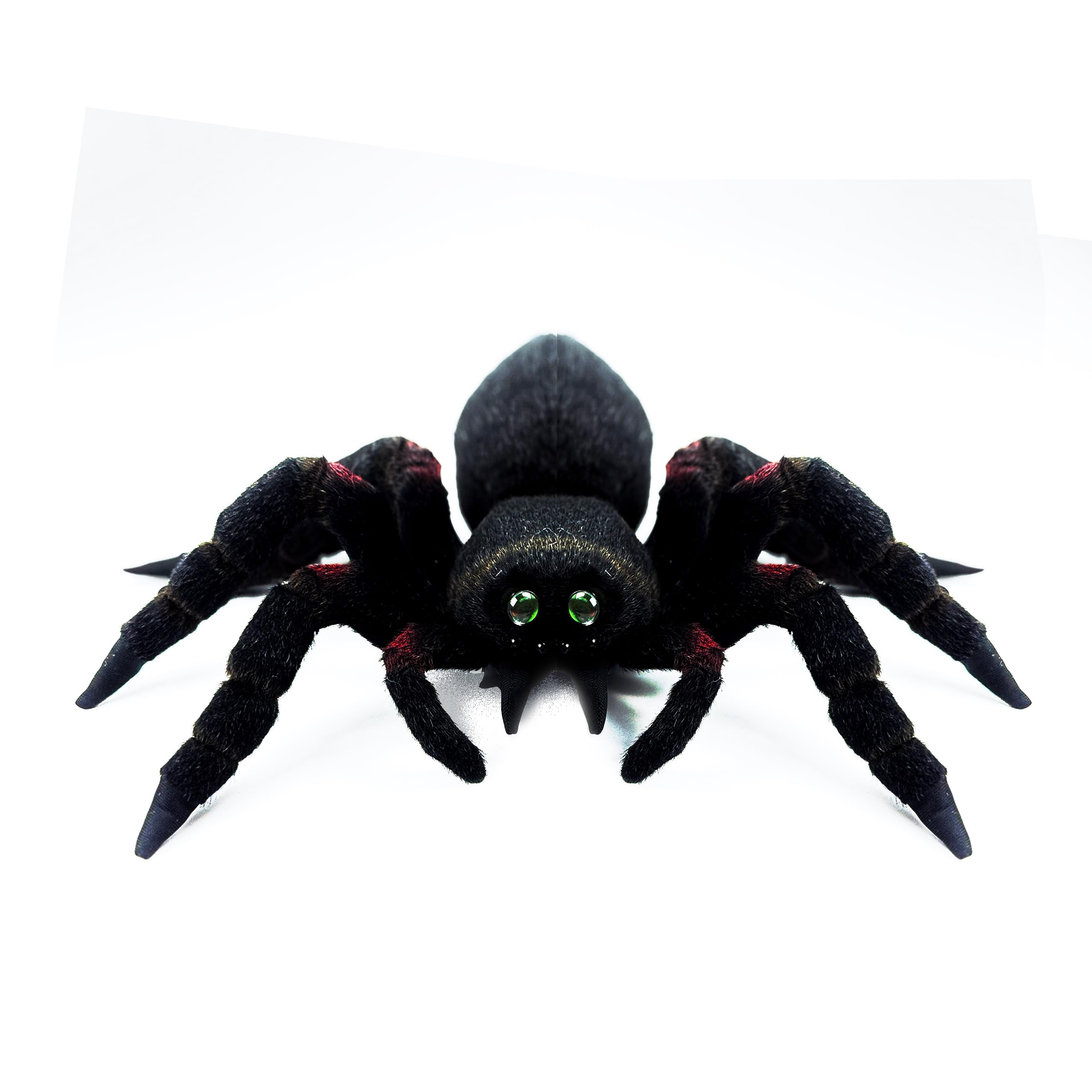 PuffPurrs Brachypelma Boehmei Plush Toy - Lifelike Mexican Fireleg Tarantula Stuffed Animal, Educational and Fun, Perfect for Collectors and Children