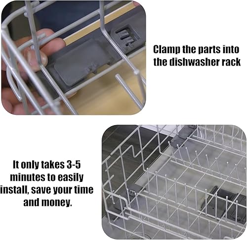 Miniatura 5 de WD28X27241 GE - Kit de soporte y rodillo para lavavajillas GE montaje de ruedas inferiores intercambiables con el lado izquierdo y derecho -