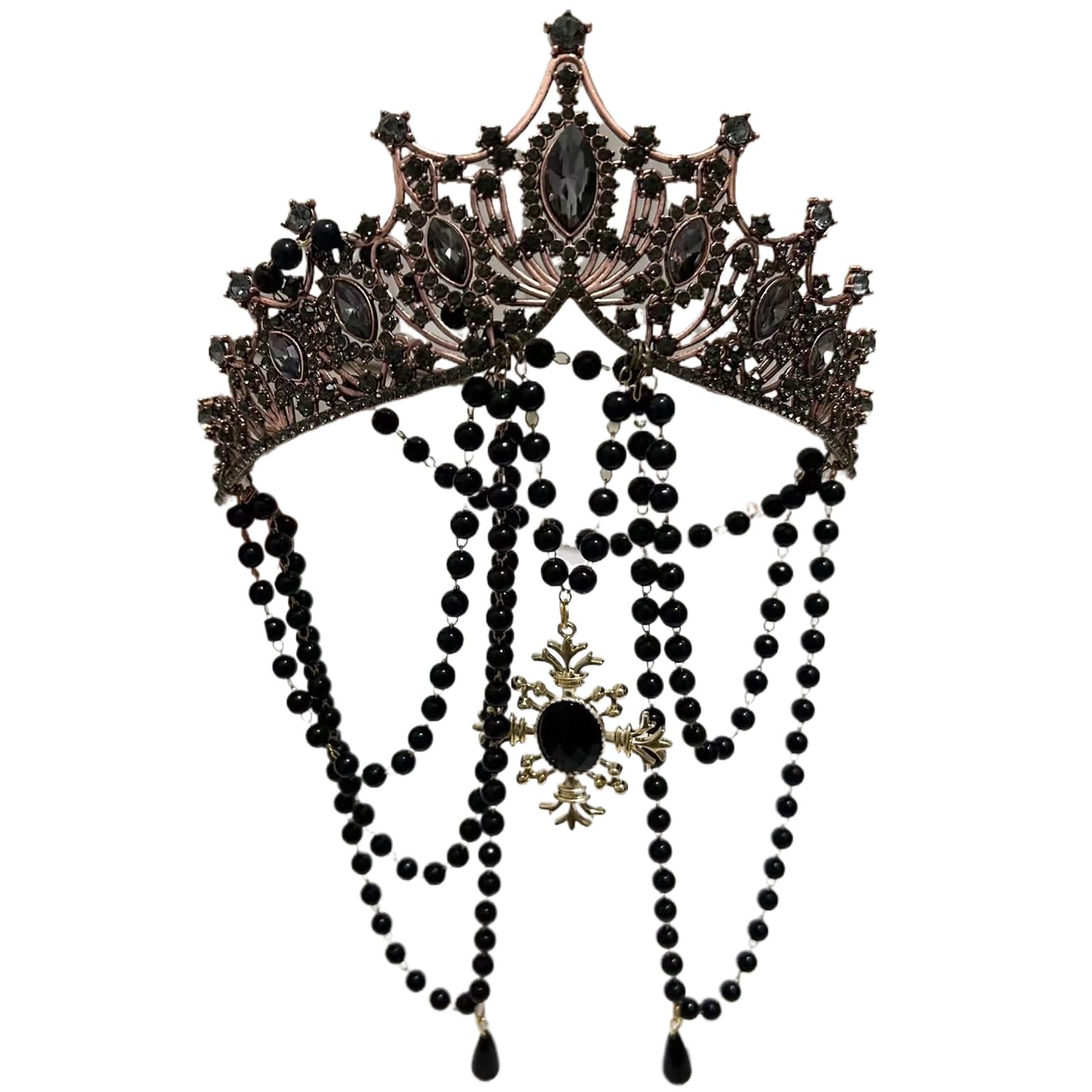 Bigula Women's Black Goddesses Headwear Gorgeous Headpiece Girl Goddesses Gothicism Headbands For Halloween And Role Playing