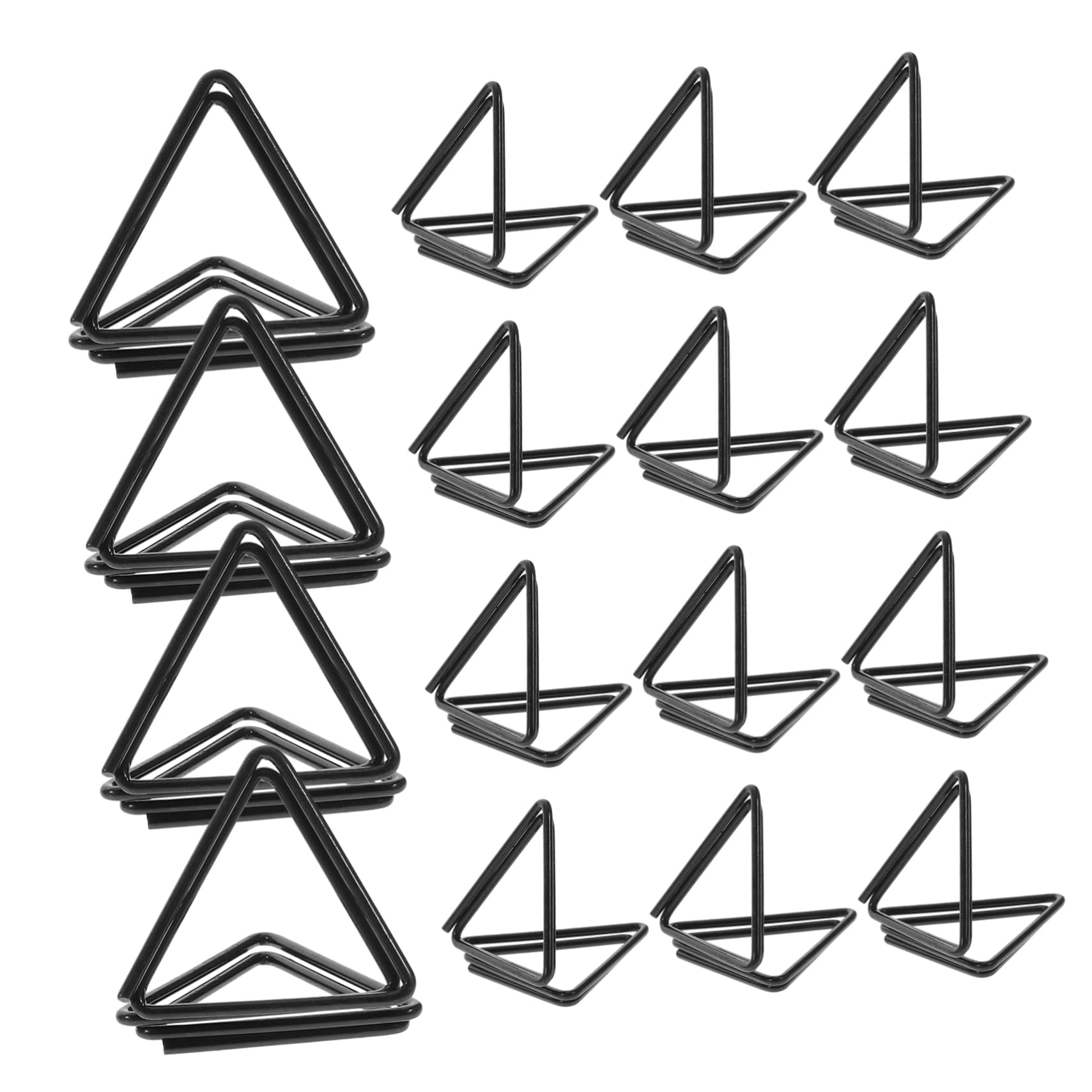 HAPINARY 30Pcs Triangle Memo Clips Fun Shaped Paper Holders for Weddings Parties and Desk Organization Creative Paper Clips for Notes Photos and Invitations