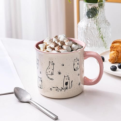 Miniatura 50 de AmorArc Juego de 2 tazas de café de cerámica grandes de 22 onzas, tazas de gran tamaño con mango grande para hombres, mujeres, papá, mamá, taza