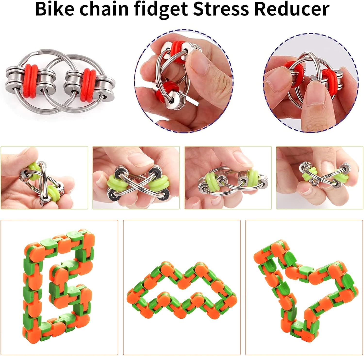 Huiya- Fidget Sensory Toy SetStress pour la Concentration et Le Calme