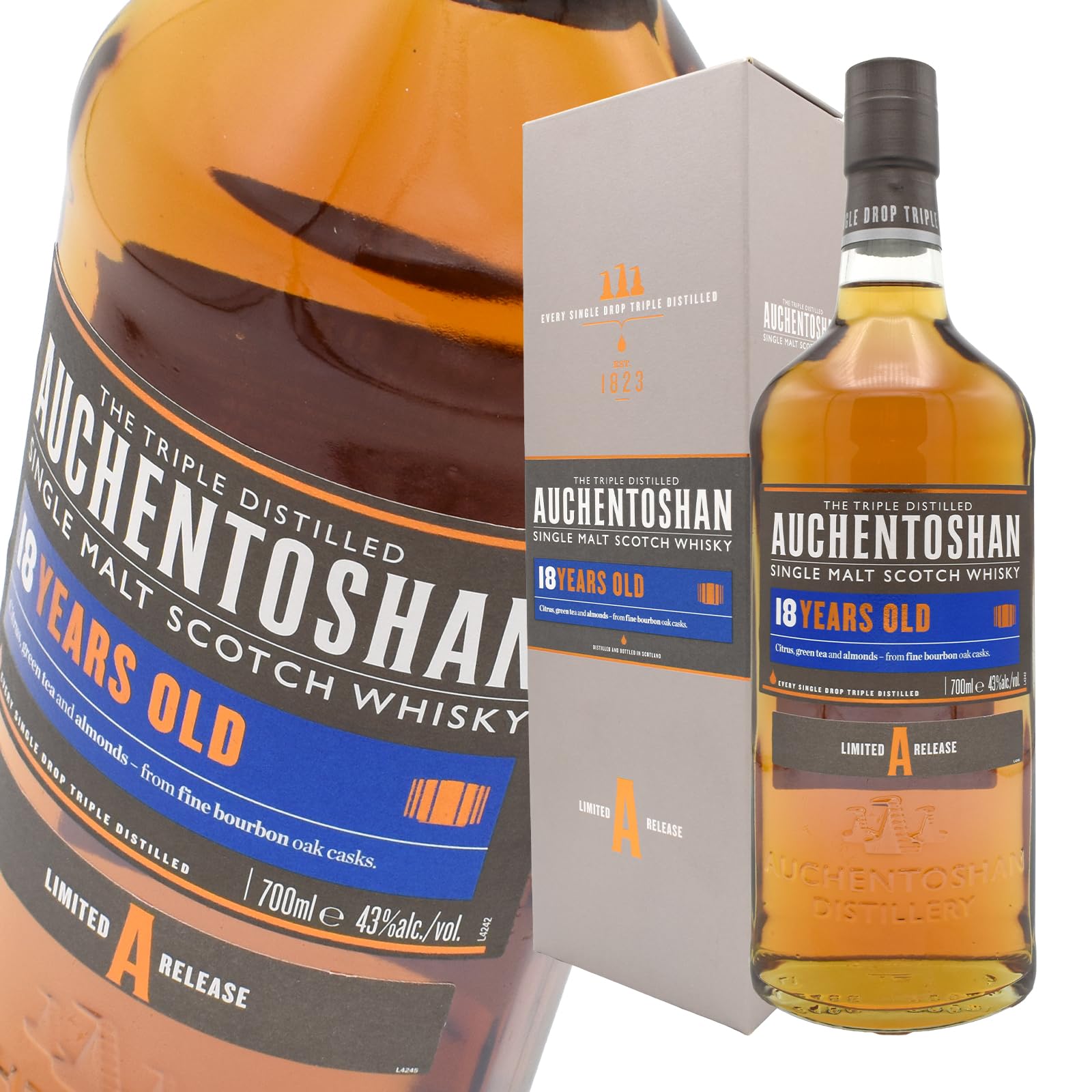 Amazon.co.jp: オーヘントッシャン 18年 43度 700ml [並行輸入品 