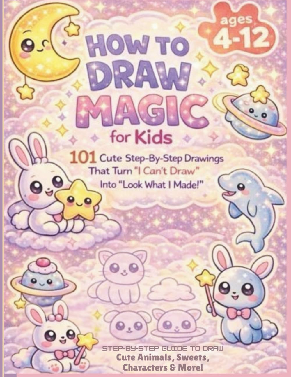 How to Draw Magic for kids 4-12: 101 Cute Step-by-Step Drawings That Turn “I Can’t Draw” Into “Look What I Made!