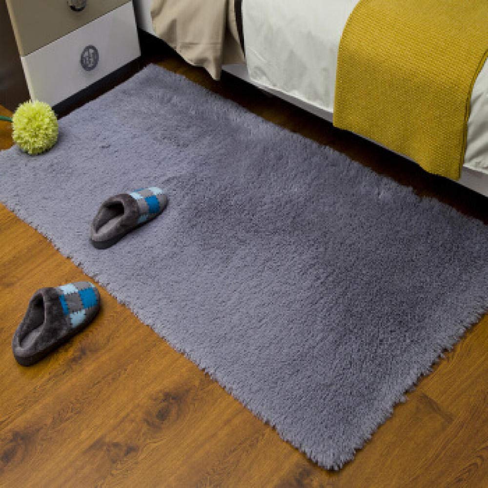 Tapis poils longs antidérapant en synthétique type laine 60x200cm