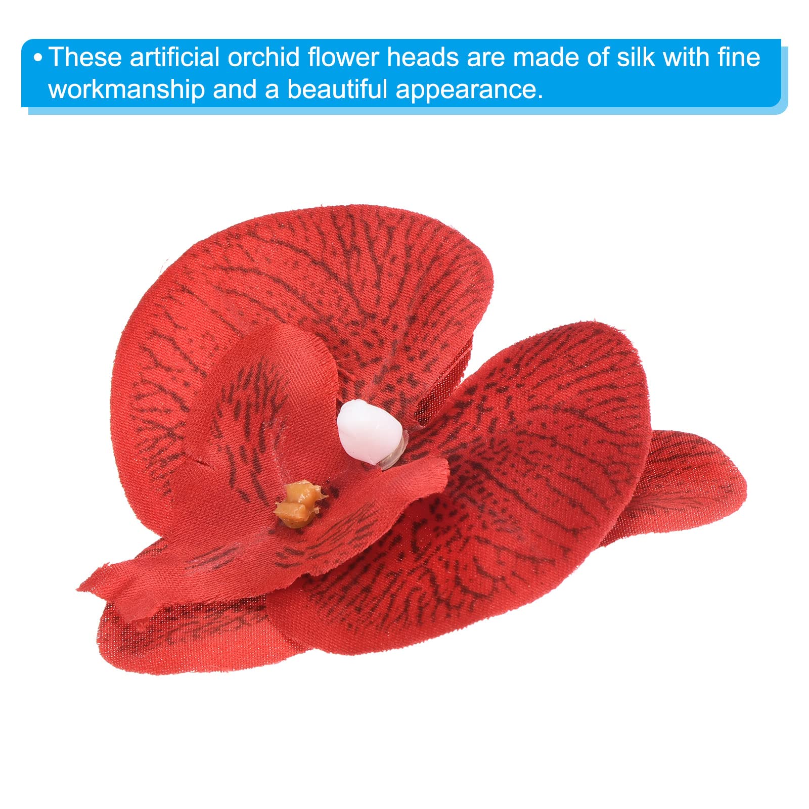 PATIKIL 7cm/2.8" Artificial Orchid Flower Heads - Image 4