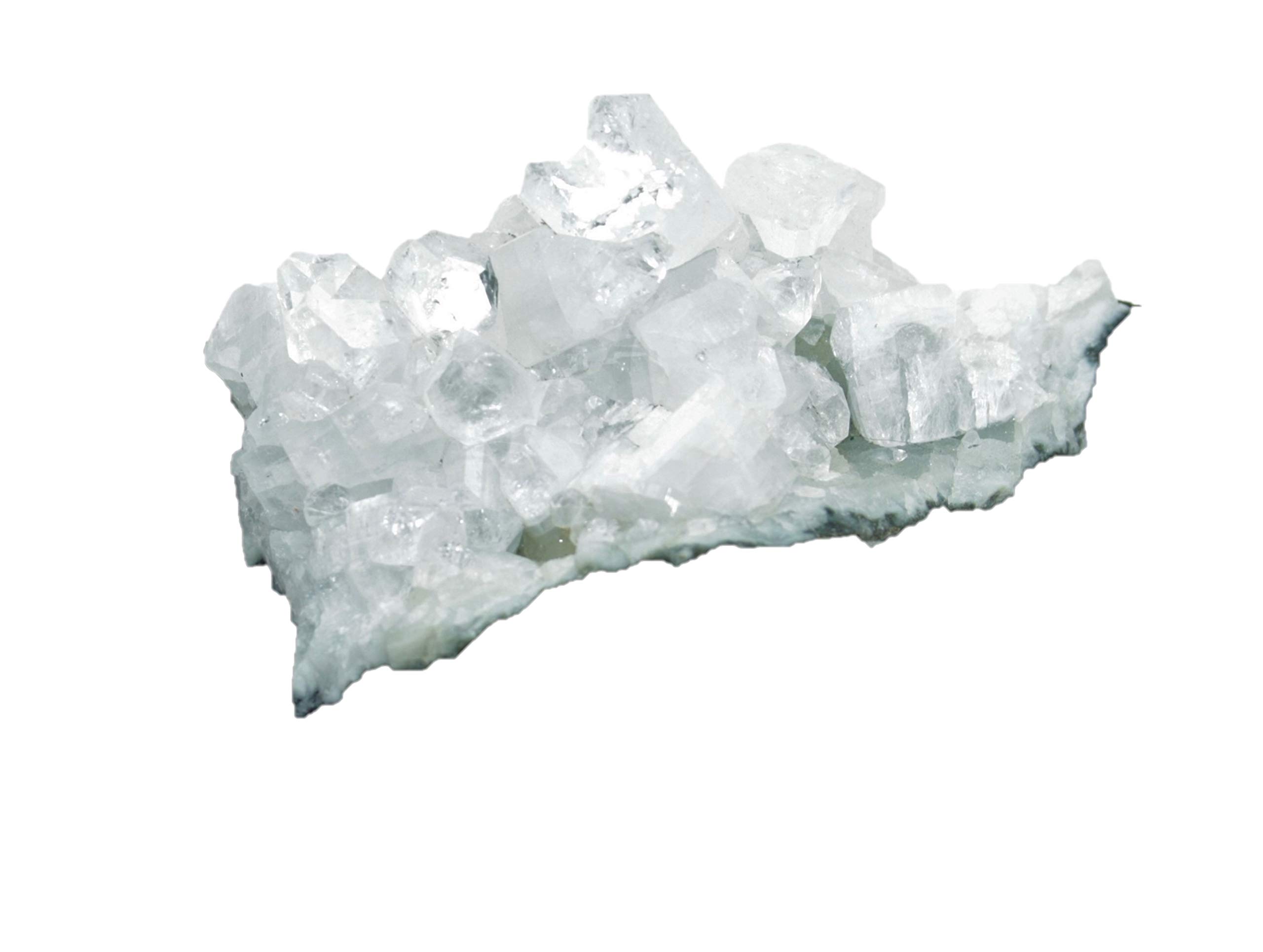 Cristal d'apophyllite de l'Inde : grappe de pierre précieuse brute naturelle de 300-500g