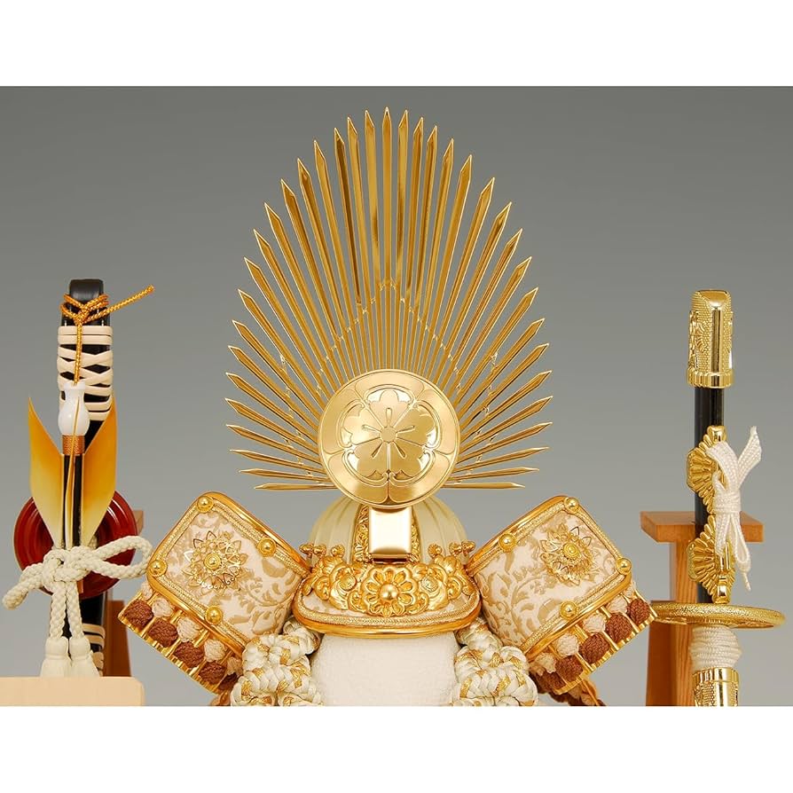 京寿 五月人形 兜飾り ケース入り ガラス 間口43×奥行28×高さ41