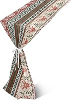 Vista 1 de Merry Christmas Party Table Runner Fall Table Runners for Dining Table Decor Christmas Table Runner 108 Inches Long