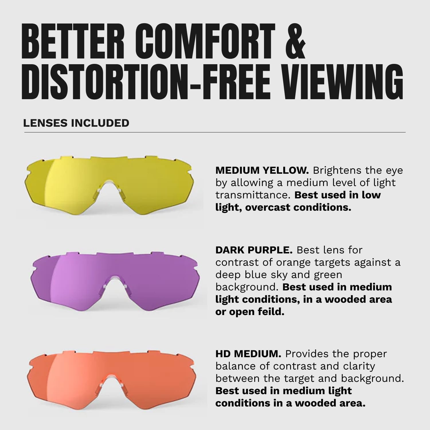 Randolph Eyewear Phantom 2.0 Shooting Glasses for Men or Women – Interchangeable Lens Protective Eyewear Shooting Glasses Set - Image 5