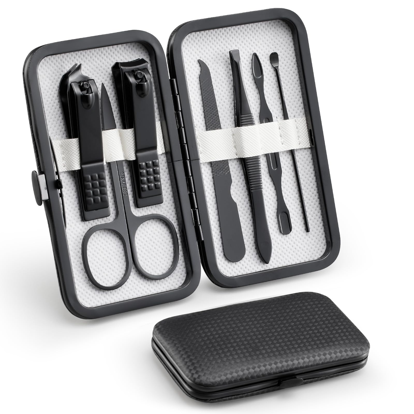 Manicure Set 7 in 1 Nail Clipper Set Finger Toe Nail Clippers Kit Personal Care Tools Accessories Portable