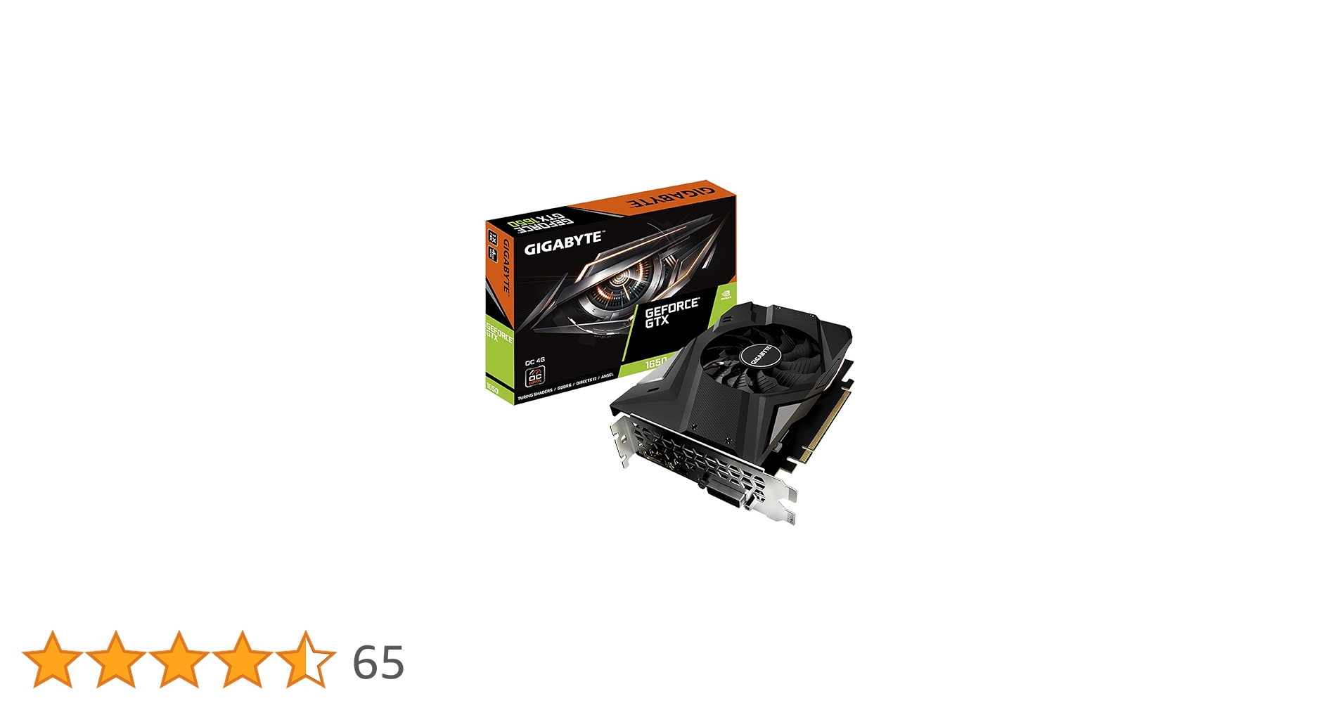 グラフィックボード・グラボ・ビデオカード GIGABYTE GeForce GTX 1650 GV-N1656OC-4GD Amazon | GIGABYTE GeForce GTX 1650 D6 OC 4G (rev. 4.0