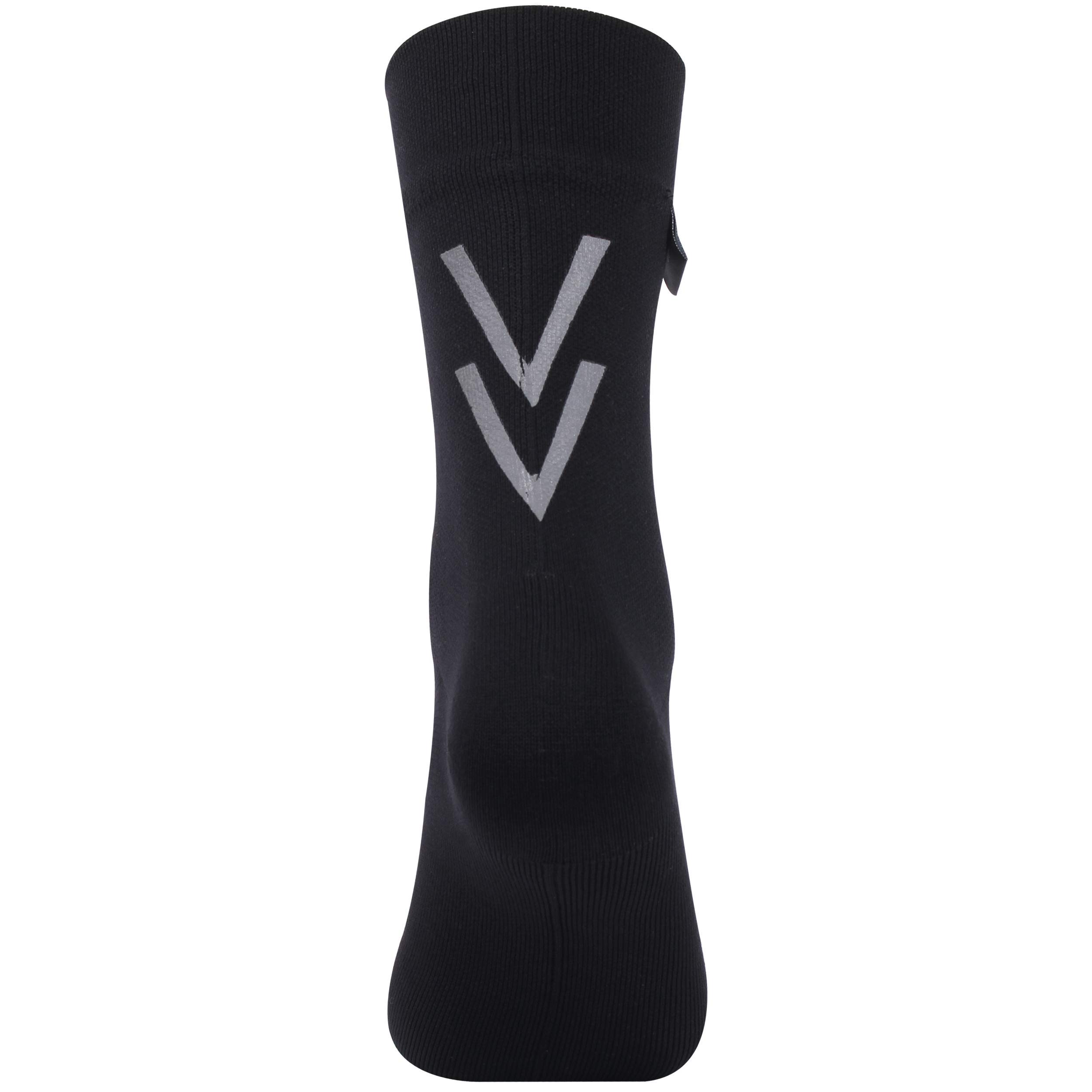 RANDY SUN Wandersocken aus Merinowolle, wasserdicht, Unisex, leicht, atmungsaktiv, Multisport-Socken, 1 Paar - Schwarz - Medium