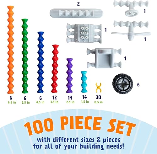 Miniatura 3 de POPULAR PLAYTHINGS Clipstix, 100 piezas