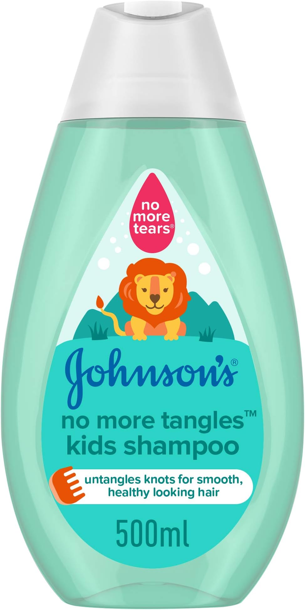 Shampoo - No More Tangles. NO MORE TEARS formula, gently cleanses toddlers’ and kids’ hair to keep it soft, smooth and healthy looking, 500ml
