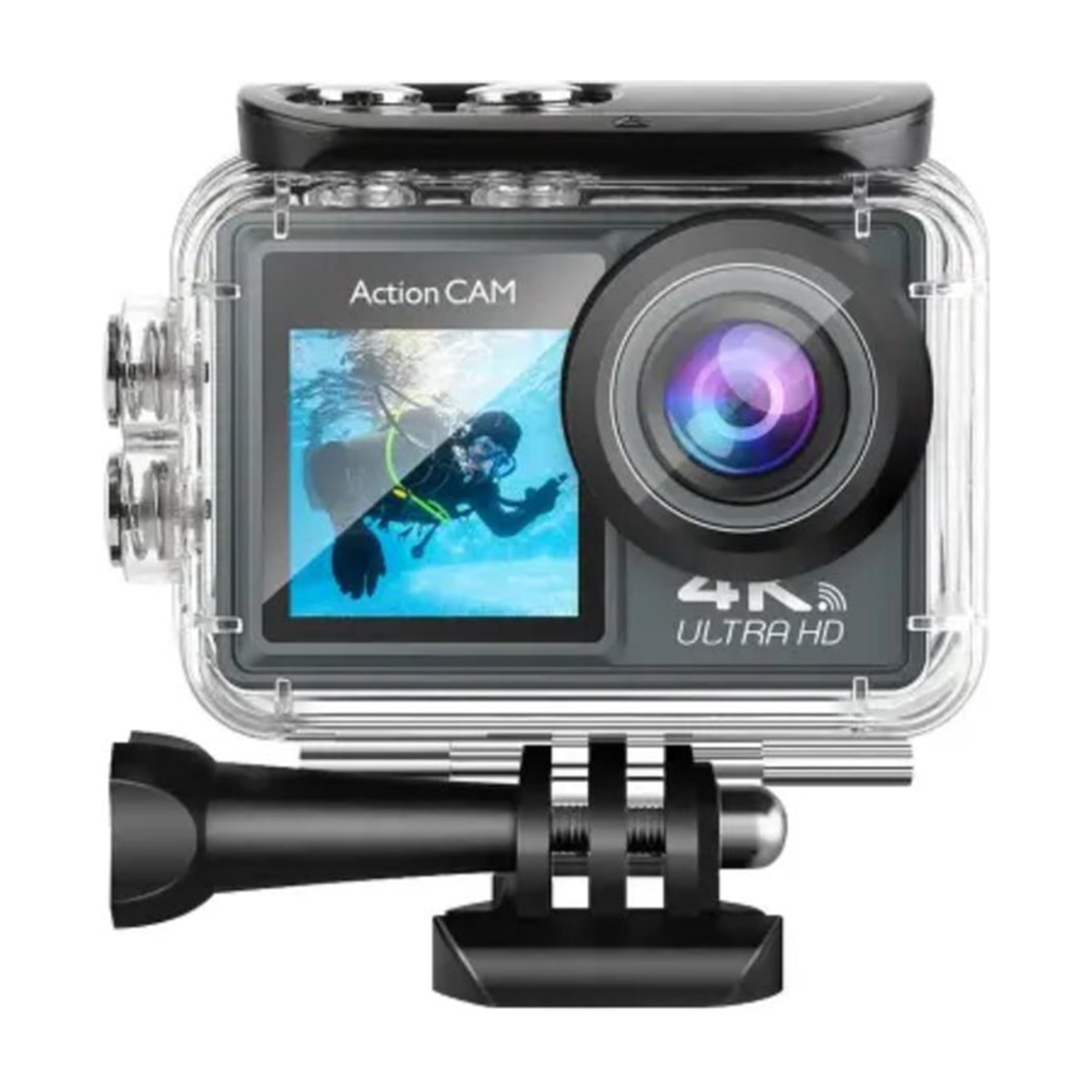 Lipa AT-M40R 5K Action Kamera IPS Wifi - Action Kamera wasserdicht - IMX Sensor - 21 Zubehör- 5K Auflösung - Dual Screen - Mic Anschluss USB - SD bis zu 256 GB - Fernbedienung -4K 60 FPS - EIS