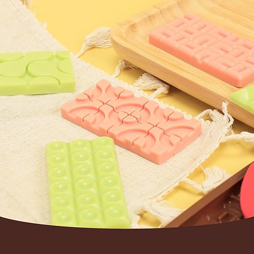 Miniatura 7 de ZTHapwa Moldes de barra de chocolate de silicona con 6 formas, molde cuadrado de silicona profunda para barras energéticas de chocolate, caramelos,