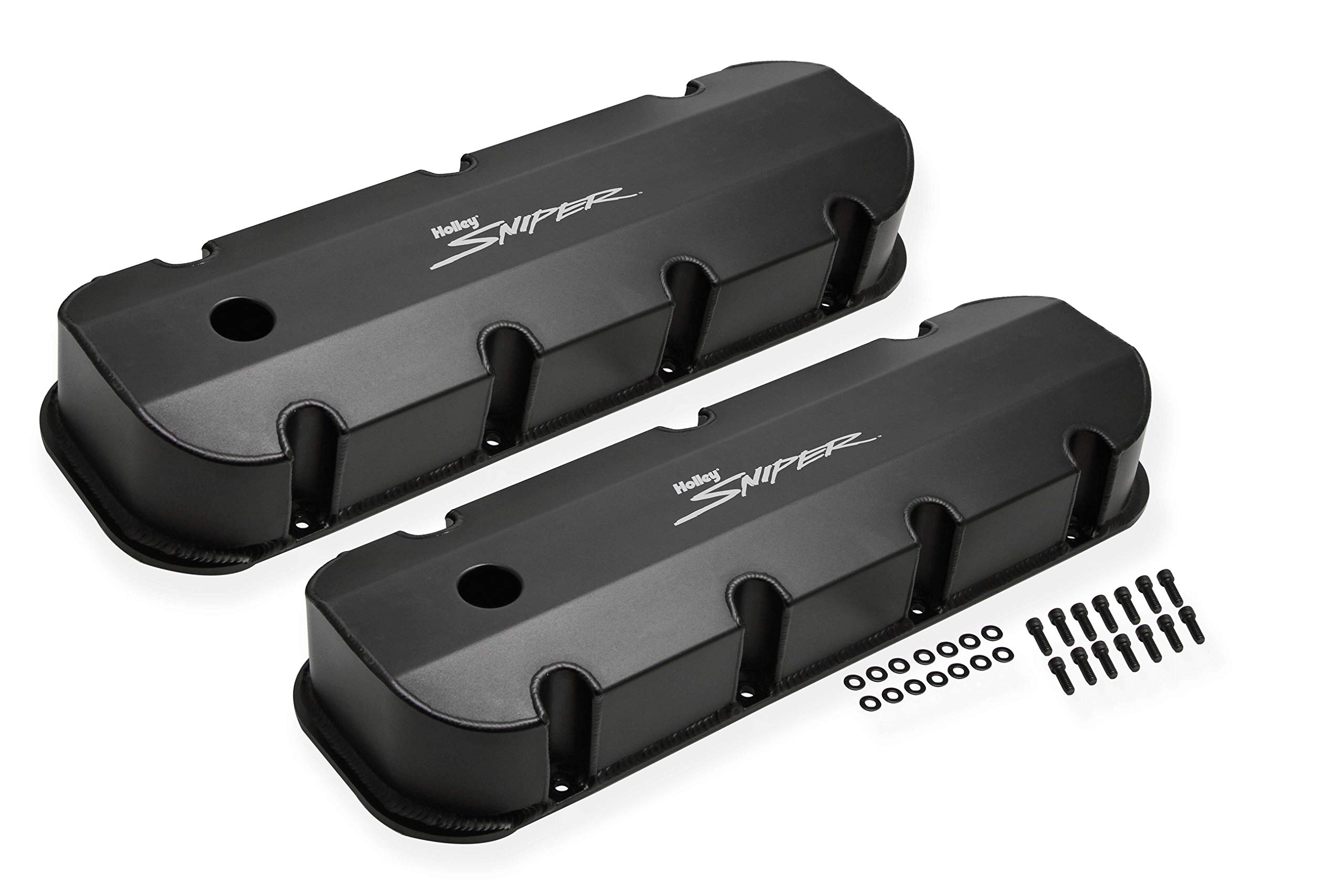 Holley 890004B Aluminum Valve Cover Set