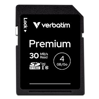 Verbatim Premium 4 GB SDHC Flash Memory Card, Class 10 (96171)