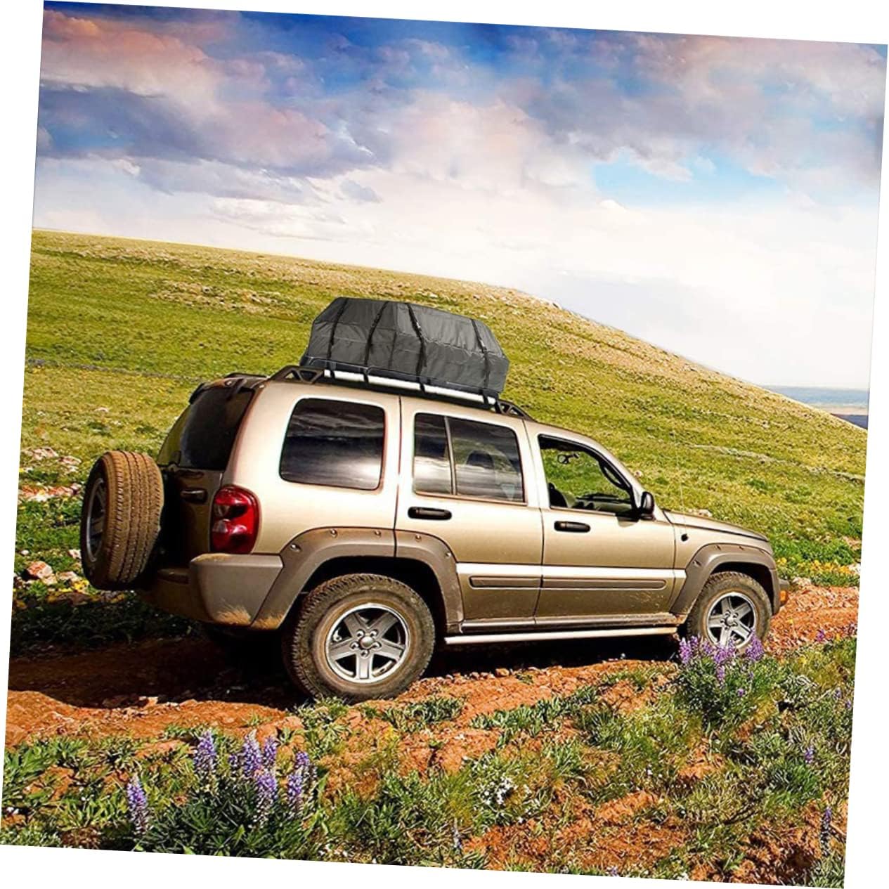 Ciieeo 1pc Vehicle Rooftop Cargo Bag Oxford Luggage Carrier for Cars Capacity Design Weather Resistant for Travel and Outdoor Adventures