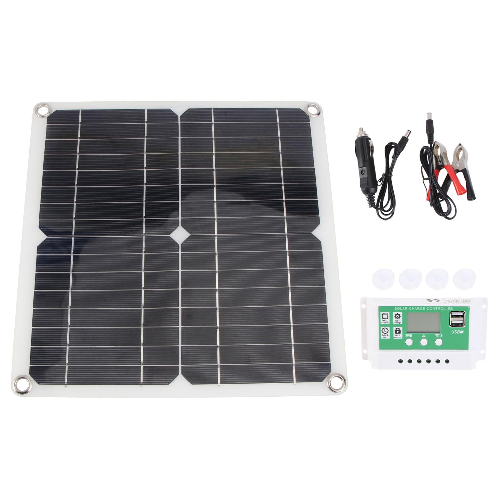 Gadpiparty Pannello Solare Portatile da 40w in Silicio Monocristallino Ricarica USB e Solare, Caricatore per Tablet e Altri Dispositivi, per Ciclismo e Viaggi All'aperto