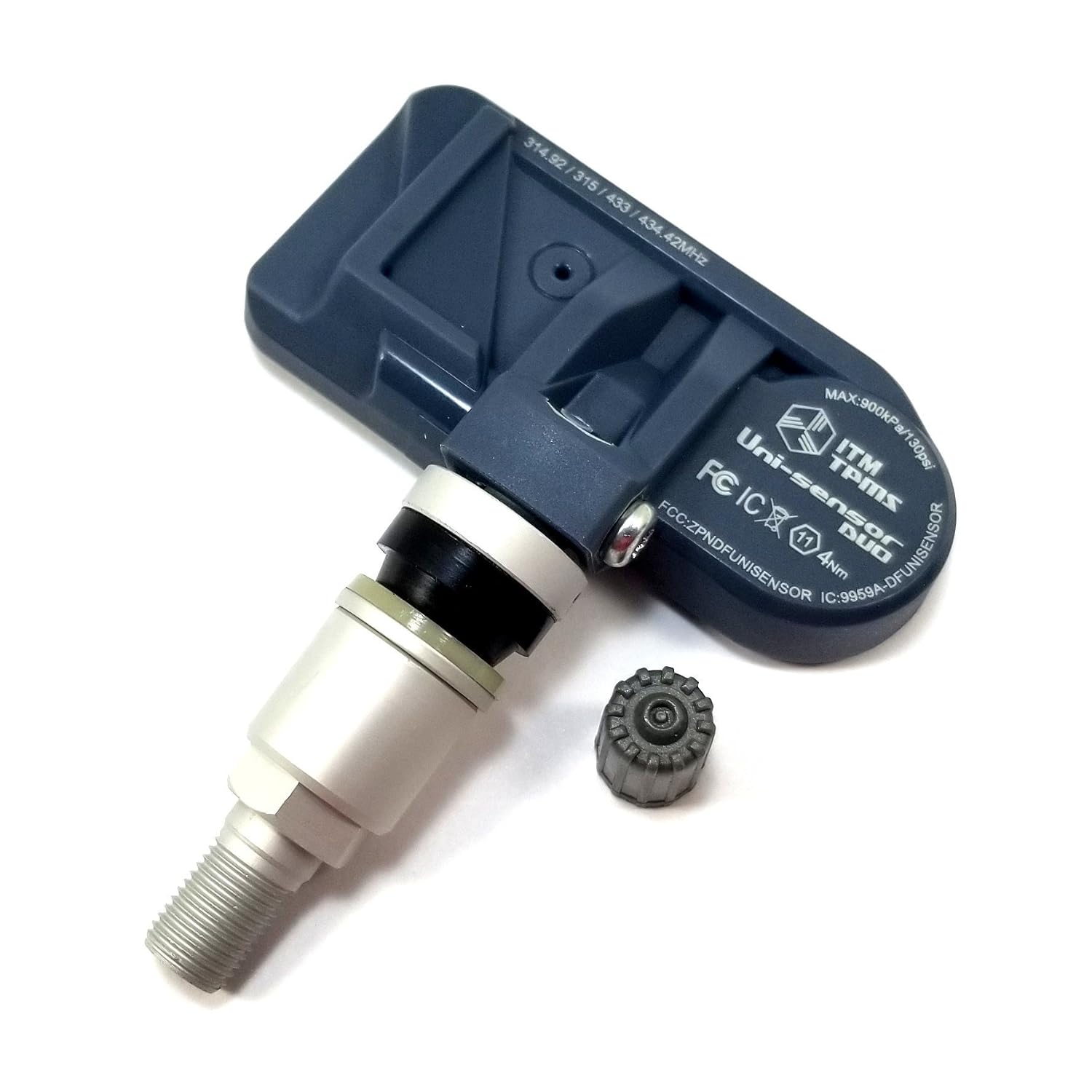 Set (4pcs) ITM TPMS Uni-Sensors Metal Clamp-On 315MHz for Audi A5 2008 2009 2010 2011 2012