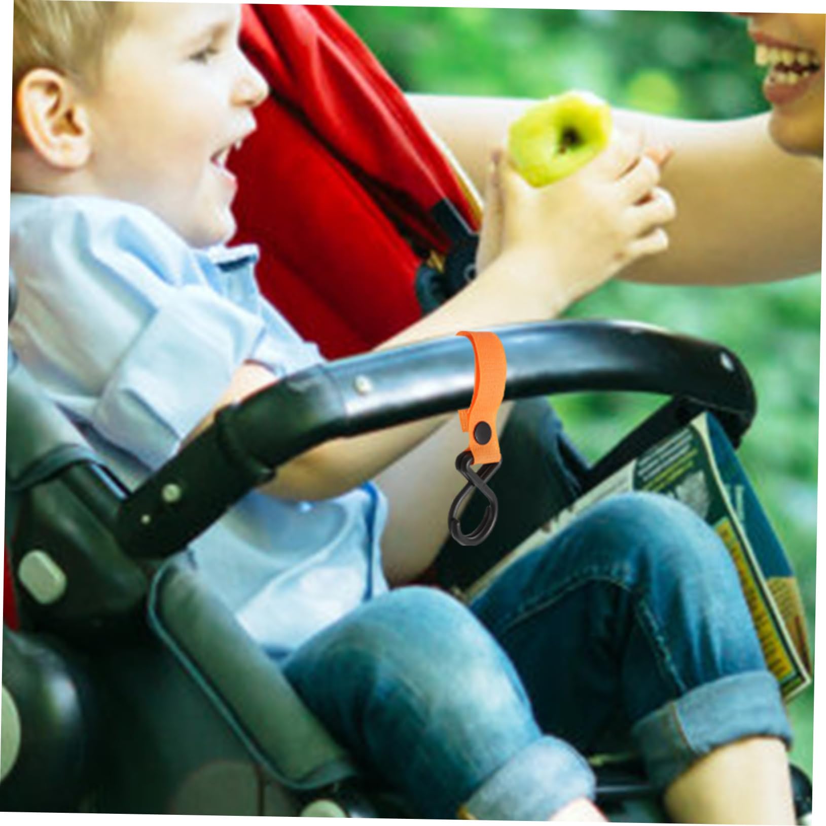 SUPVOX 15pcs Baby Stroller Hooks Universal Pram Hangers for Diaper Bags Lightweight Easy to Install