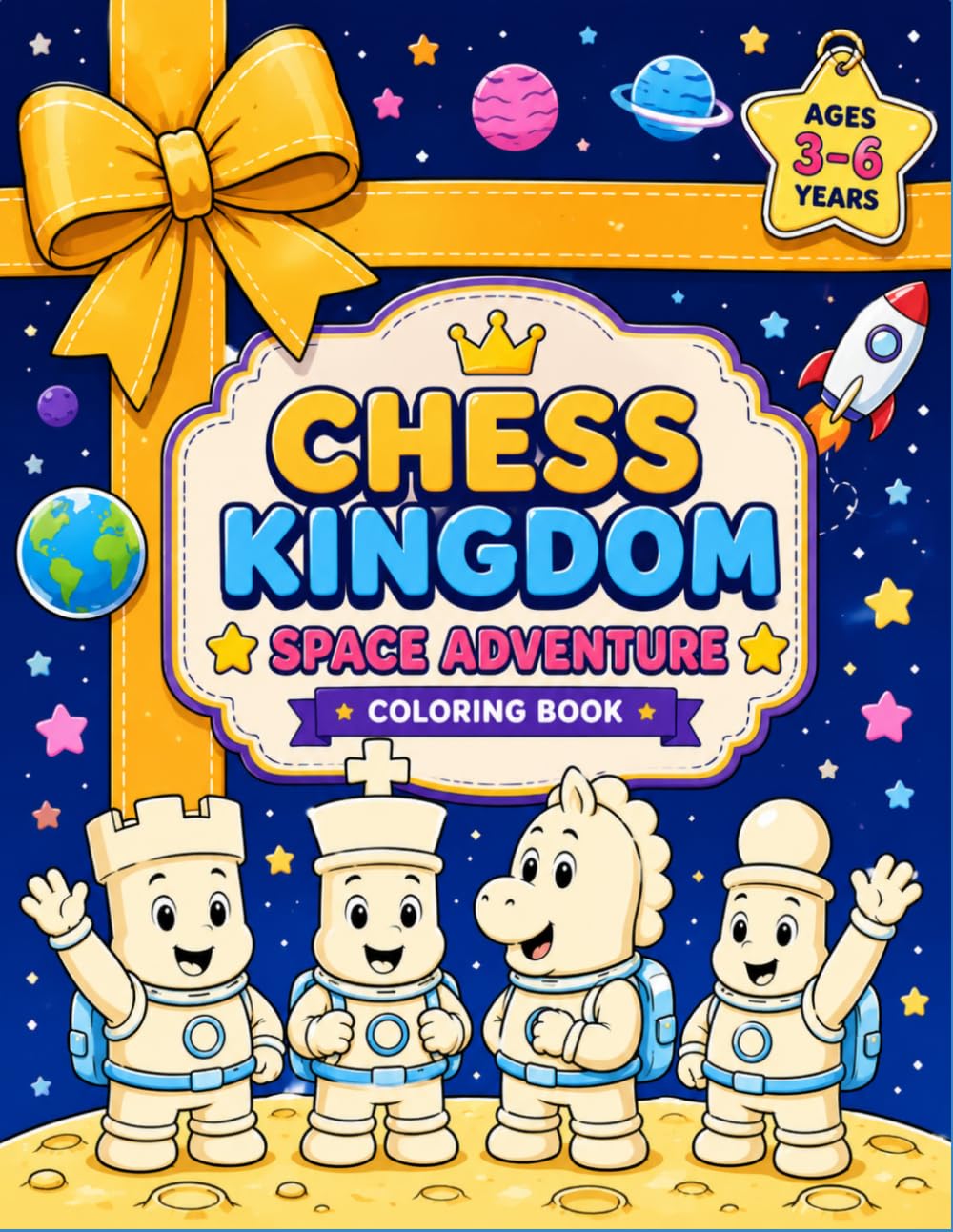 Chess Kingdom Space Adventure: A Magical Space Coloring Adventure