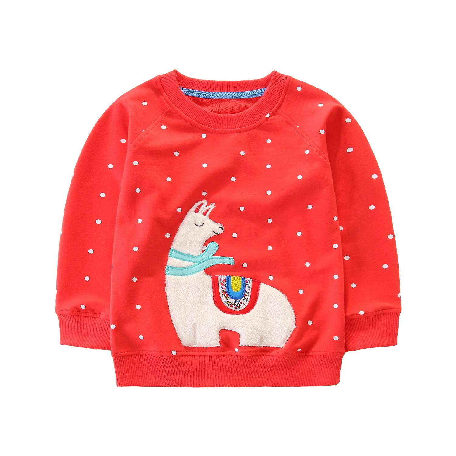 Hongshilian Unisex Kids Cute Cartoon Cotton Sweater Shirt