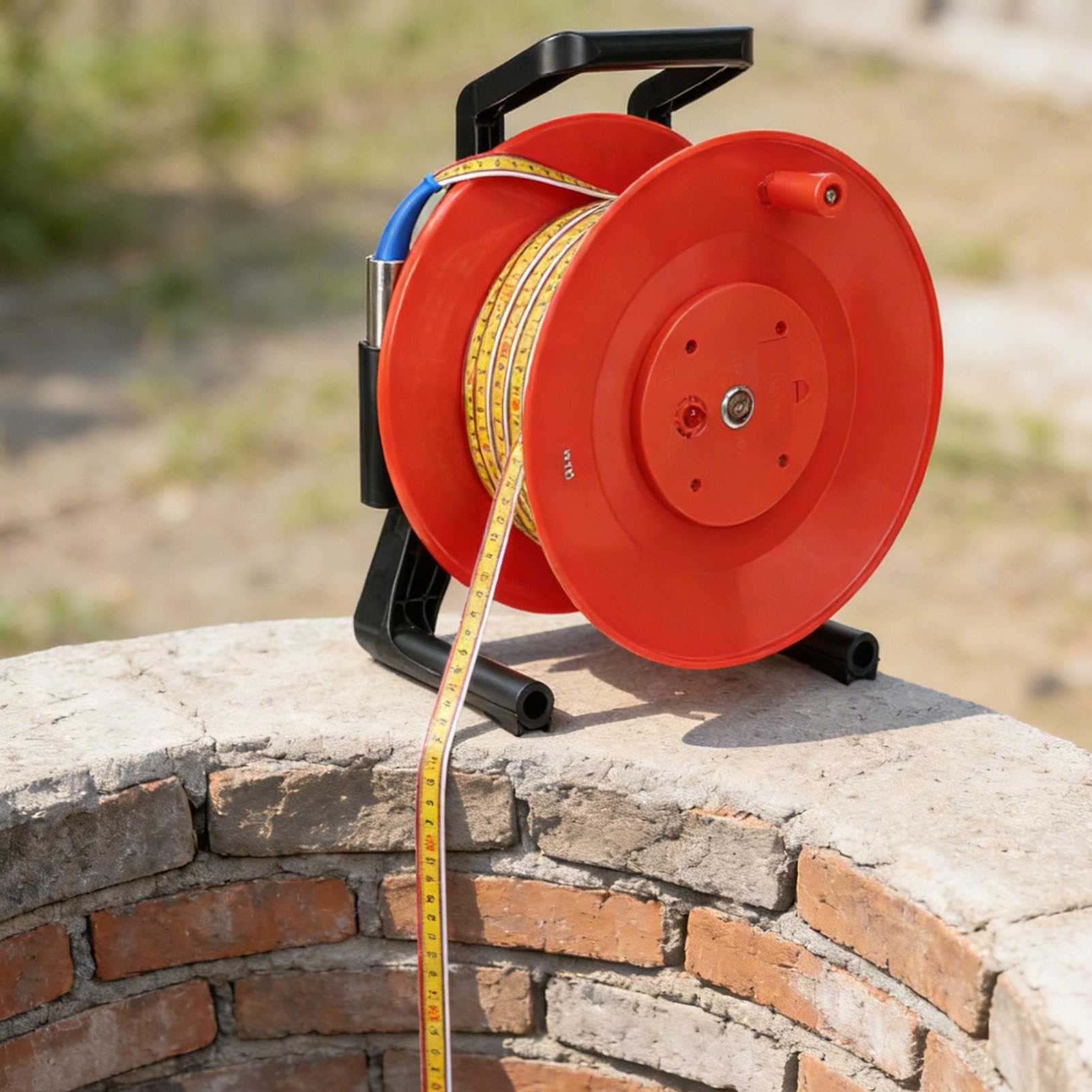 Medidor portátil de nivel de agua de pozo profundo, sonda de acero inoxidable para perforaciones, herramientas de medición con luz indicadora, rango de 10-300 m para monitoreo de pozos de agua