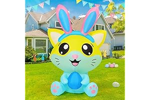 Charming Easter Peep Inflatable Bunny: A Festive Yard Adornment