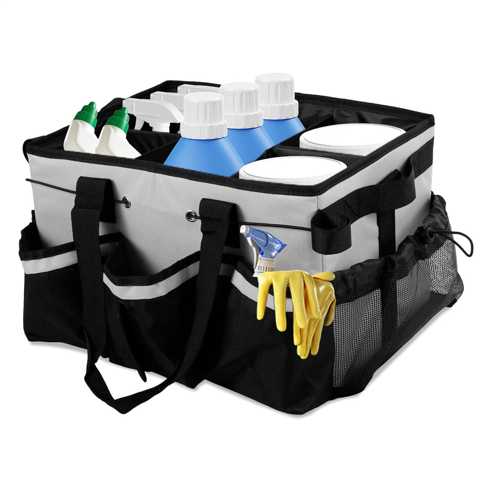 Tasche für Reinigungszubehör Tragbar, Zubehör, Organizer, Tragetasche, | Große Reinigungstasche Tragbar, Organizer, Werkzeuge für Küche, Dusche, Auto, Wohnheim, Uni, Bad, Camping