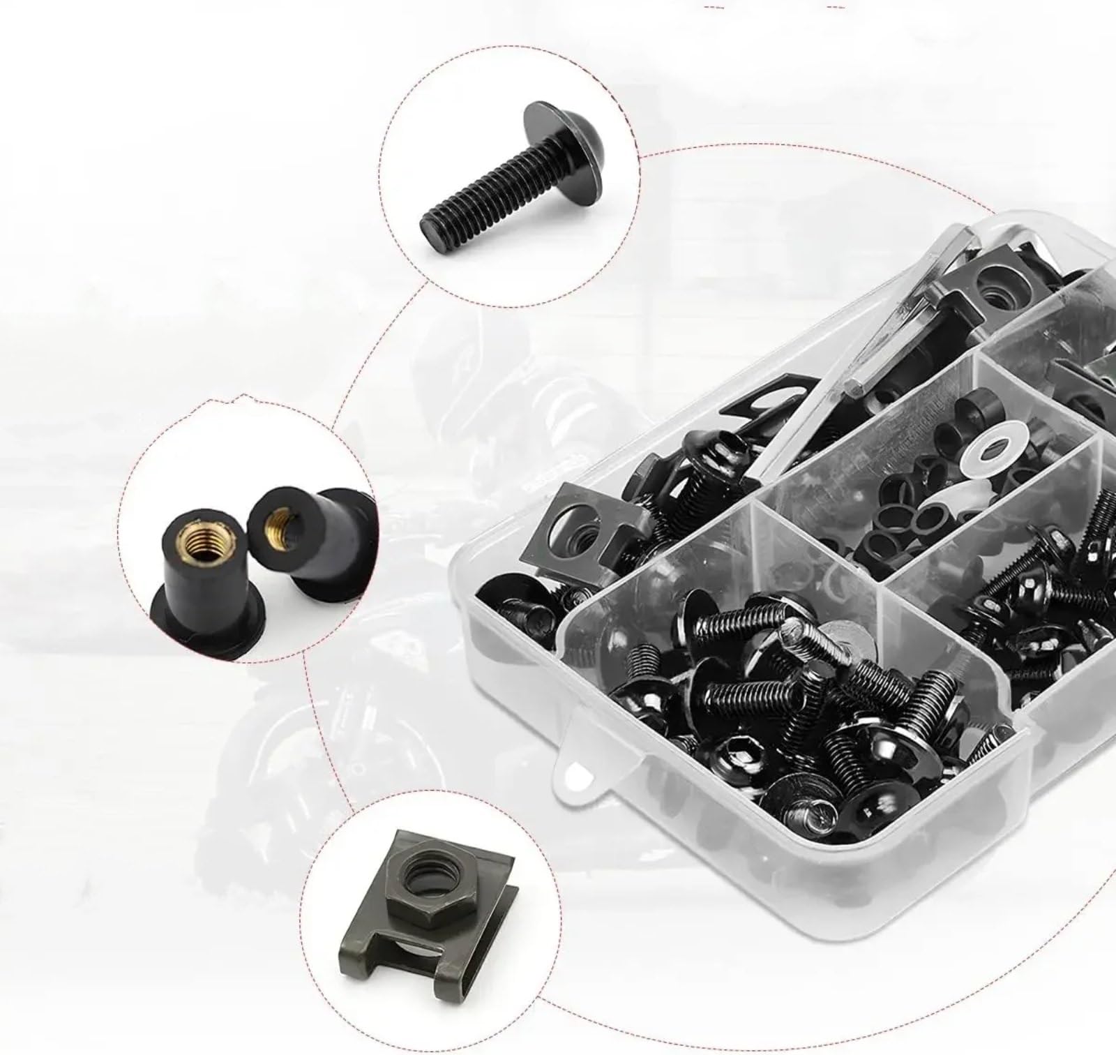 ✳︎専用ページ✳︎ Amazon | オートバイ用ボルトナットキット Compatible With For