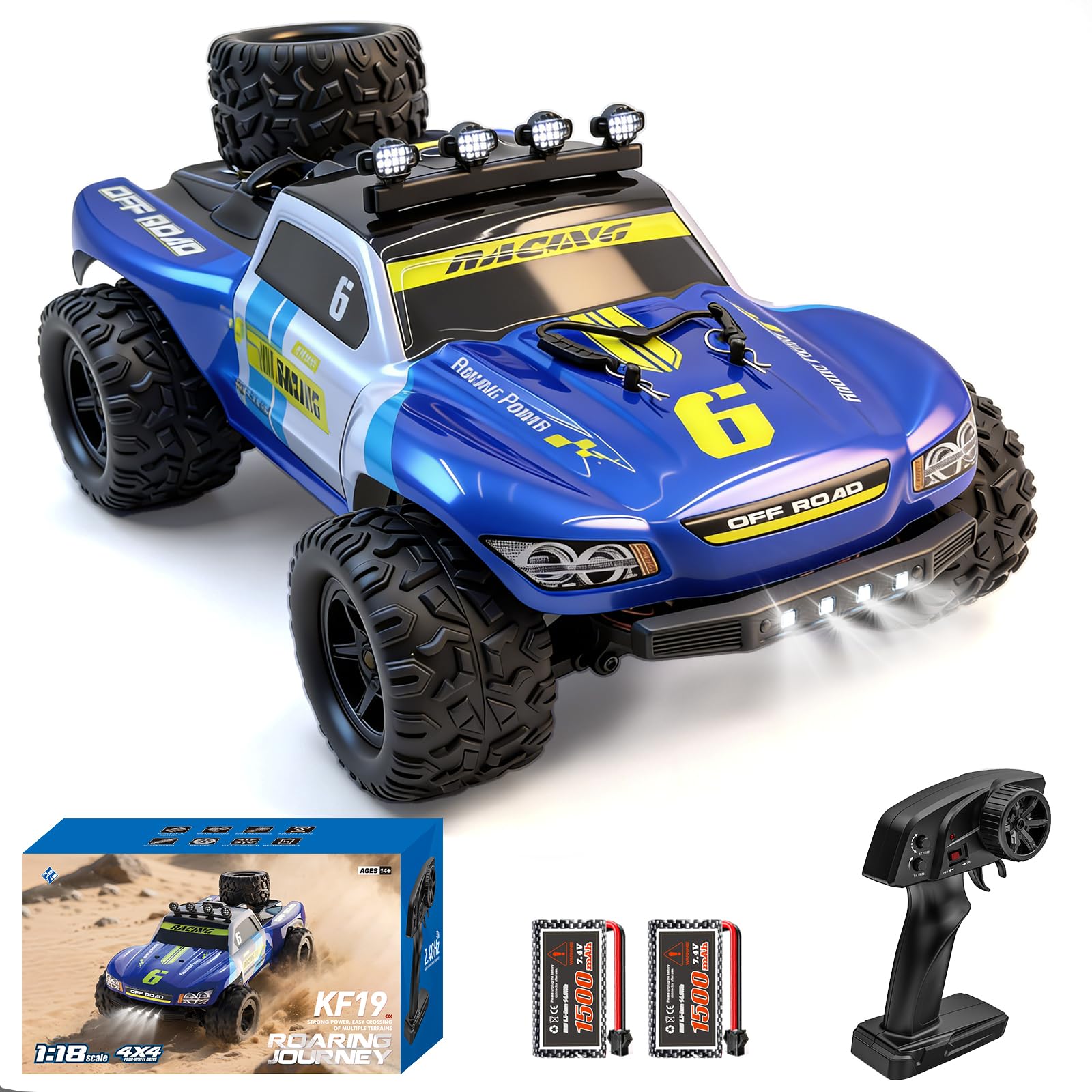 Remote Control Cars 1 18 RC Cars for Adults 40KM H High-Speed RC Truck 4X4 All-Terrain Remote Control