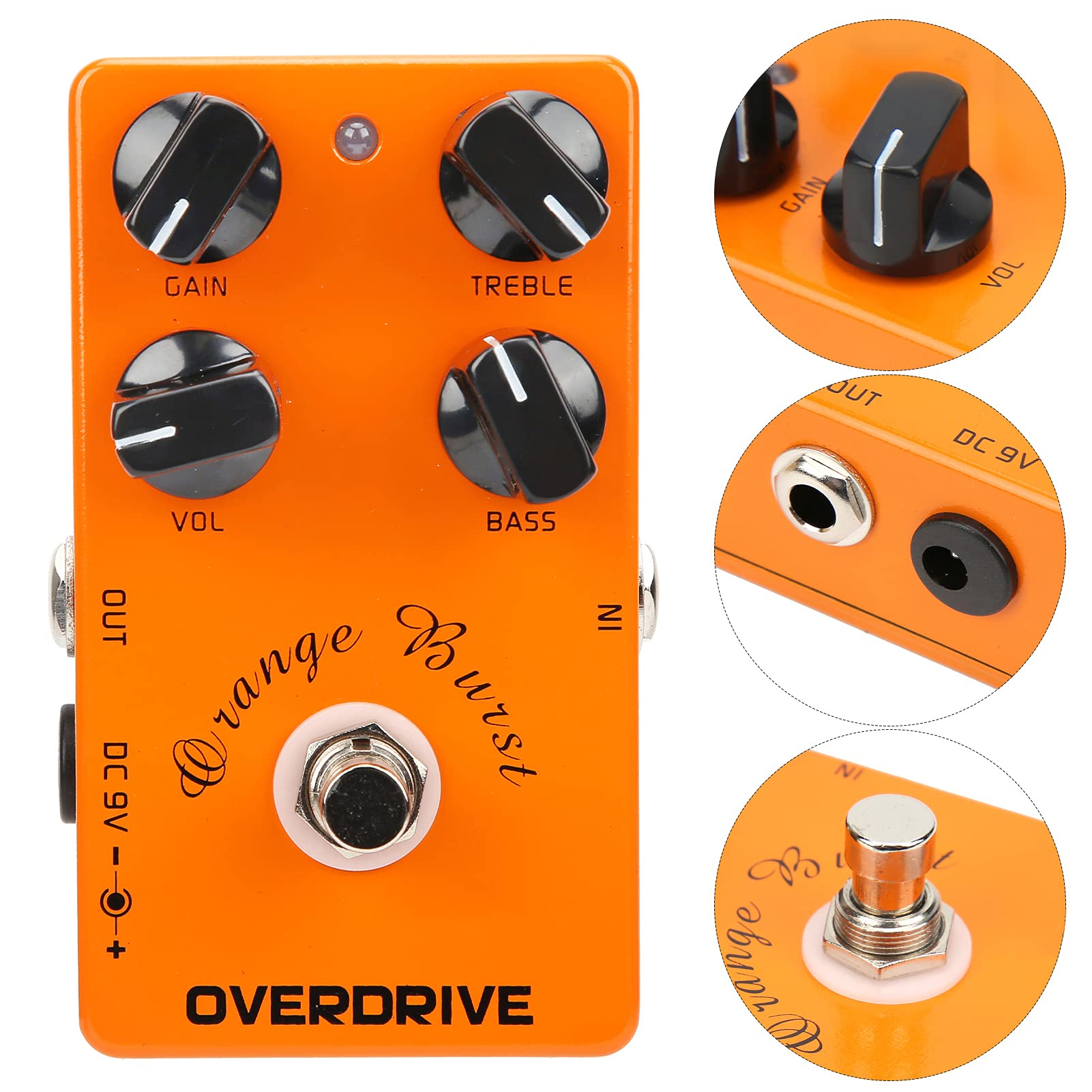 Akcesoria InsTrument, oszczędzają dużo miejsca Pedał overdrive Mały rozmiar Wyższa siła dla gitary do grania