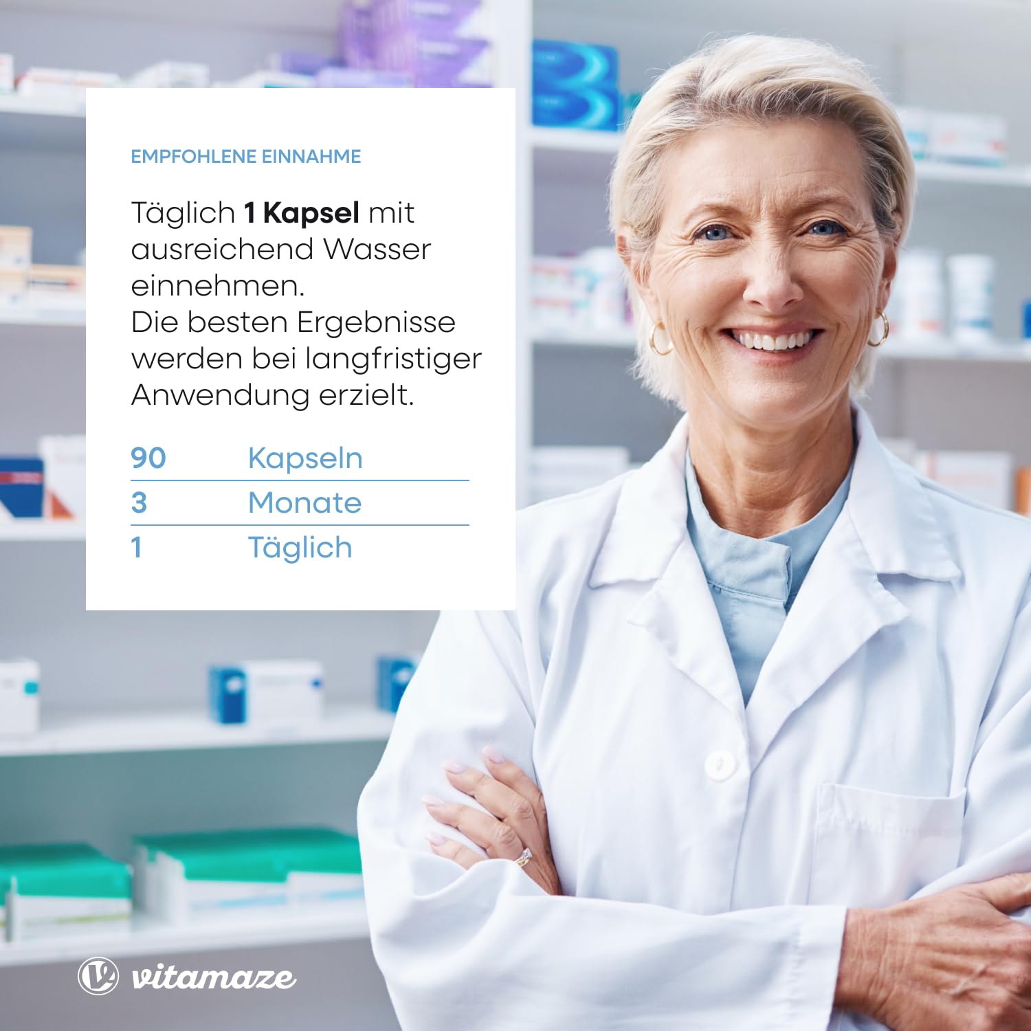 Omega 3 Kapseln hochdosiert, 400 mg EPA & 300 mg DHA in Triglycerid-Form für 3 Monate, 1 Kapsel pro Tag, 1000 mg Fischöl aus nachhaltigem Fischfang, höchste Bioverfügbarkeit, Made in Germany